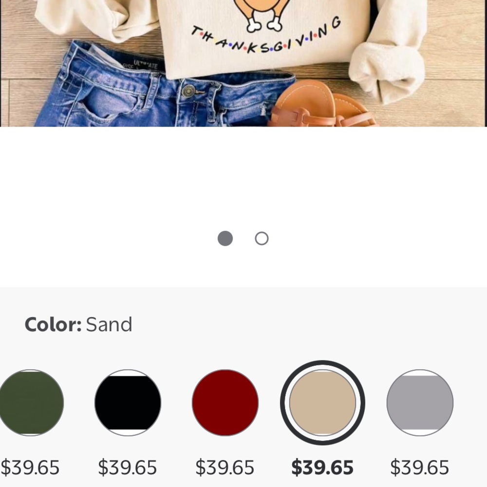 FRIENDS Thanksgiving Sweatshirt (L) - NWOT - Picture 10 of 10